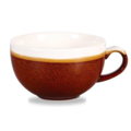 Churchill Servies Horeca Kwaliteit Monochrome Cinnamon Brown Cappuccino Cup 34cl