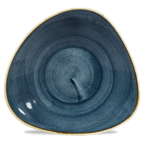 Churchill Servies Horeca Kwaliteit Stonecast Blueberry Triangle Shallow Bowl 27.2x26.7cm