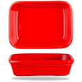 Churchill Servies Horeca Kwaliteit Red Shallow Rect Dish 15.5x11cm