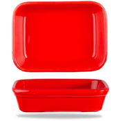 Churchill Servies Horeca Kwaliteit Churchill Studio Prints | Red Shallow Rect Dish 15.5x11cm