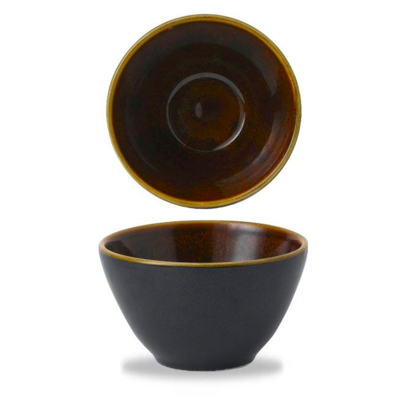 Churchill Servies Horeca Kwaliteit Black Ony Two Tone Contour Deep Bowl 10.2x5.9cm