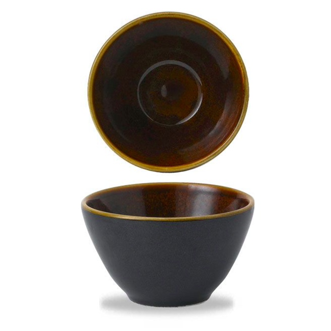 Churchill Servies Horeca Kwaliteit Nourish Black Onyx Two Tone Contour Deep Bowl 236 ml 12/box