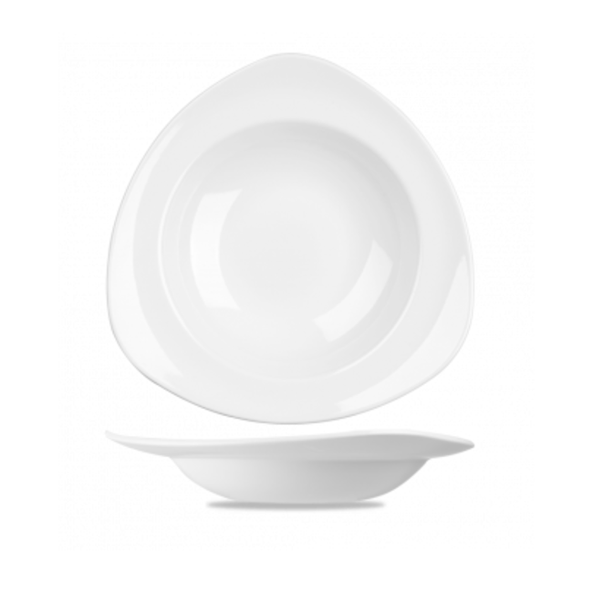 Churchill Servies Horeca Kwaliteit DISCONTINUED White Equation Shield Pasta Bowl 11.5" 12/box