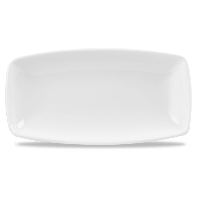Churchill Servies Horeca Kwaliteit White X Squared Oblong Plate 34.5cm x 18.5cm 6/box
