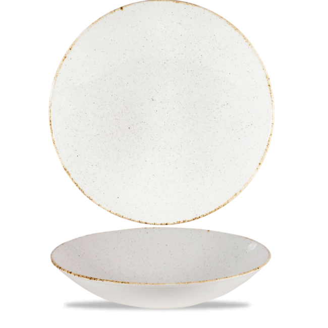 Churchill Servies Horeca Kwaliteit Stonecast Hints Barley White Coupe Buffet Bowl 39cm 4/box