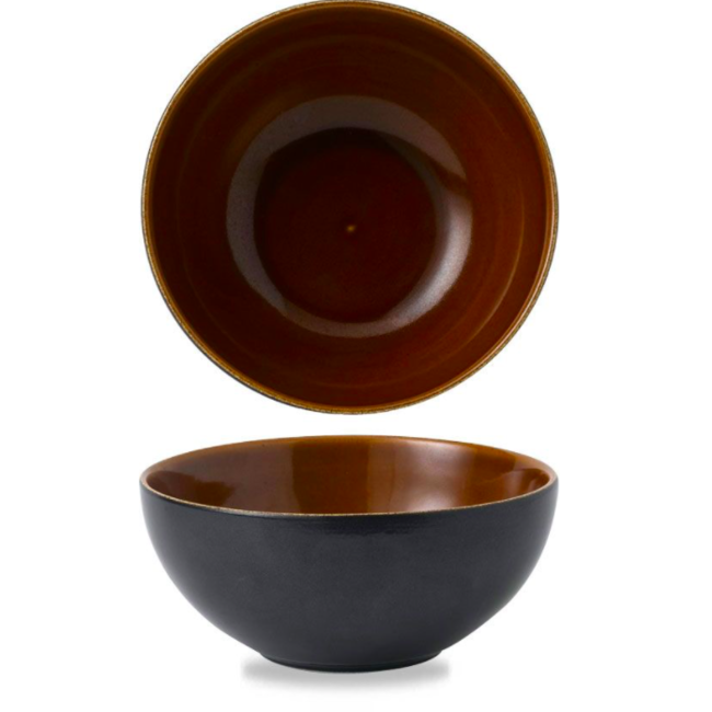 Churchill Servies Horeca Kwaliteit Nourish Black Onyx Two Tone Noodle Bowl 1242 ml 6/box