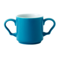 Churchill Blue Glaze Double Handled Mug 28.4cl
