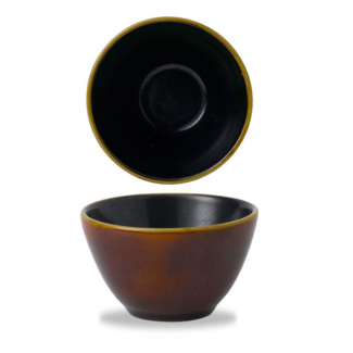 Churchill Servies Horeca Kwaliteit Cinnamon Brown Two Tone Contour Deep Bowl 10.2x5.9cm