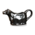 Churchill Servies Horeca Kwaliteit Metallic Black Bit On The Side Cow Jug 14.2cl