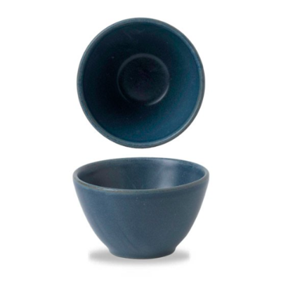 Churchill Churchill Nourish | Oslo Blue Contour Deep Bowl 10.2x5.9cm