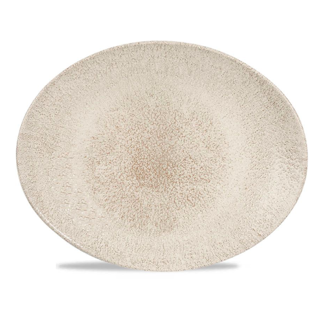 Churchill Servies Horeca Kwaliteit Raku Agate Grey Orbit Oval Coupe Bord 27cm x 22.9cm