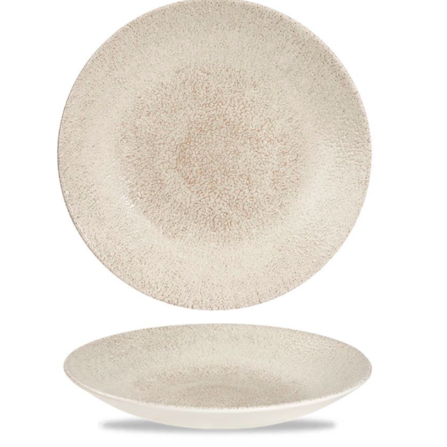 Churchill Servies Horeca Kwaliteit Raku Agate Grey Deep Coupe Plate 25.5cm 12/box