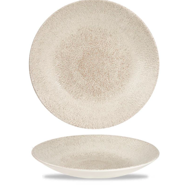 Churchill Servies Horeca Kwaliteit Raku Agate Grey Deep Coupe Plate 21.7cm 12/box