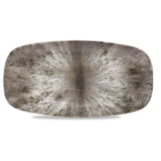 Churchill Servies Horeca Kwaliteit Stone Quartz Black Chefs Oblong Bord 35.5x18.9cm