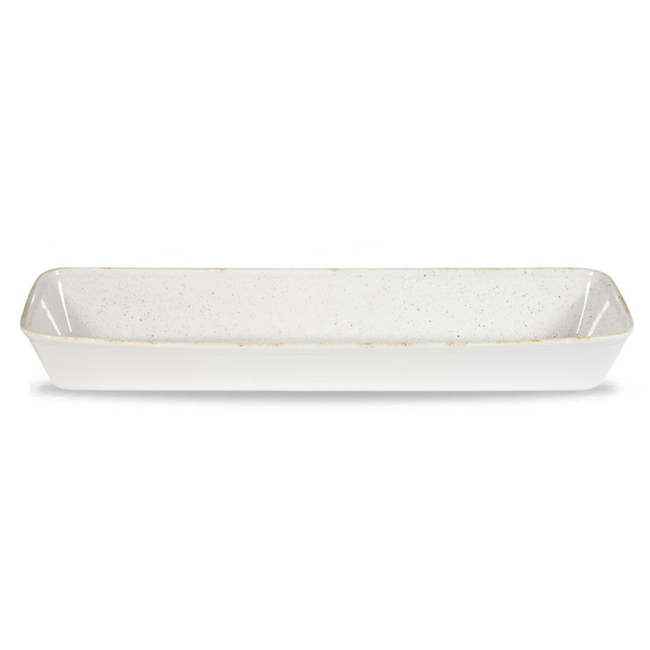 Churchill Servies Horeca Kwaliteit Stonecast Hints White Rectangle Baking Tray 53x16x6.2cm