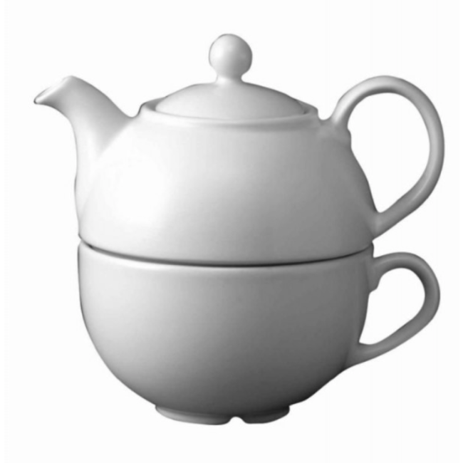 Churchill Servies Horeca Kwaliteit DISCONTINUED White Cafe One Cup Teapot 384ml 4/box
