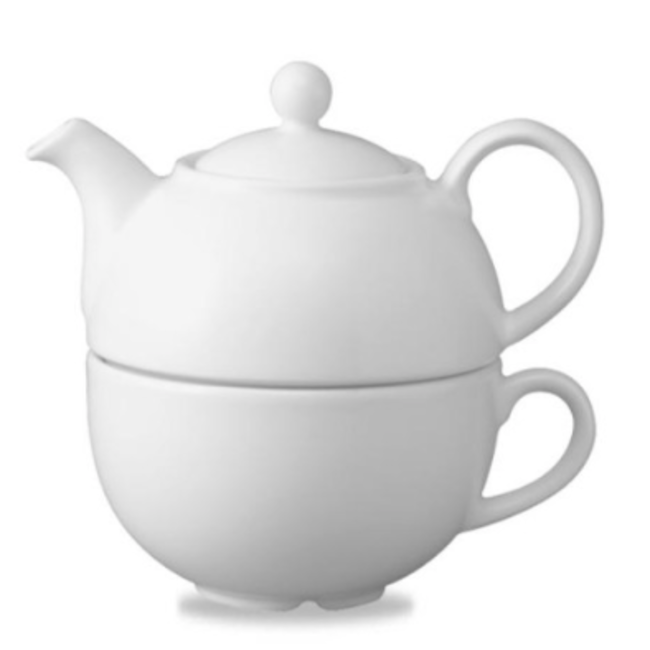 Churchill Servies Horeca Kwaliteit White Cafe One Cup Teapot Lid 6/box