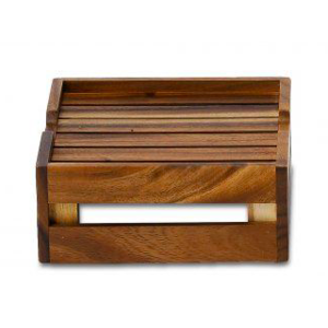 Churchill Servies Horeca Kwaliteit Wood SS Stkng Crate Riser 25.8x22.2x9.4cm