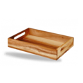 Churchill Wood Square Medium Wooden Carrier