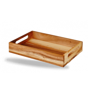 Churchill Servies Horeca Kwaliteit Wood Square Medium Wooden Carrier