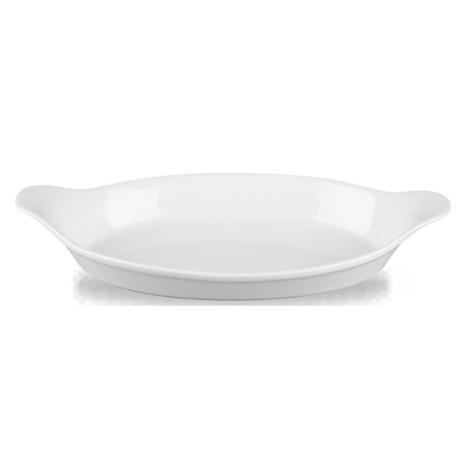 Churchill Servies Horeca Kwaliteit White Cookware Large Oval Eared Dish 35cm 6/box