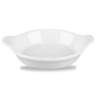 Churchill Servies Horeca Kwaliteit White Cookware Large Round Eared Dish 18cm