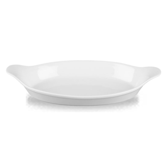 Churchill Servies Horeca Kwaliteit White Cookware Medium Oval Eared Dish 28cm
