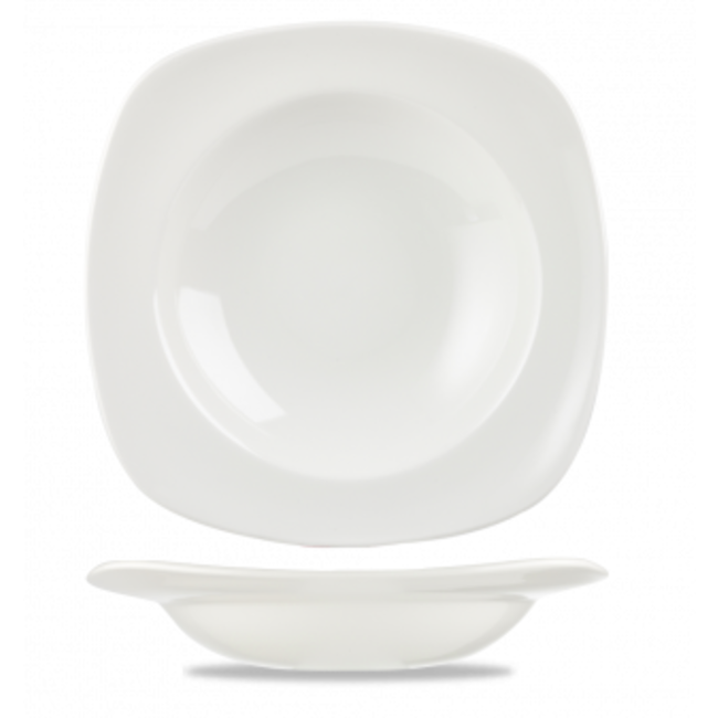 Churchill Servies Horeca Kwaliteit White Equation Square Pasta Bowl 28cm