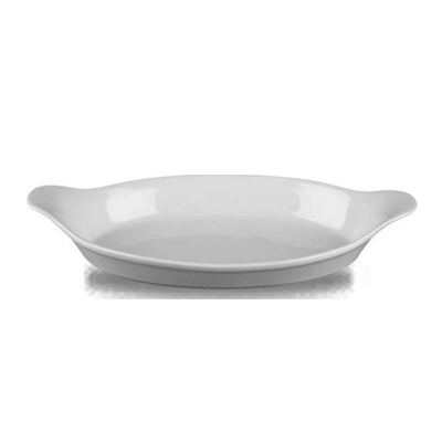 Churchill Servies Horeca Kwaliteit White Cookware Small Oval Eared Dish 20.5x11.3cm