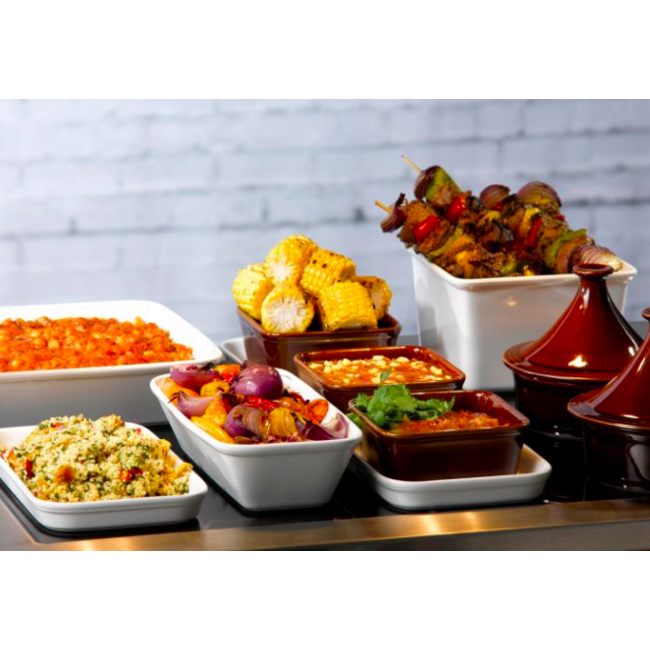 Churchill Servies Horeca Kwaliteit White Cookware Rectangle Baking Dish 53x32.5x6.2cm 2/box