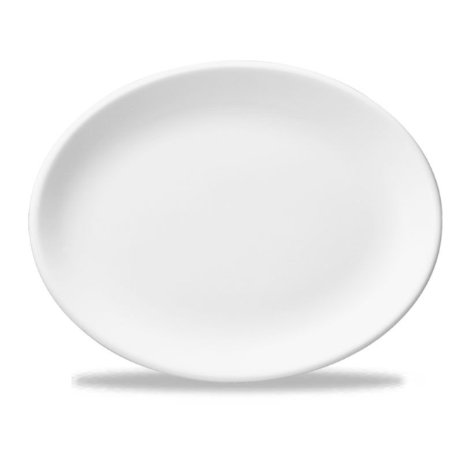Churchill Servies Horeca Kwaliteit White Oval Plate 25cm 12/box