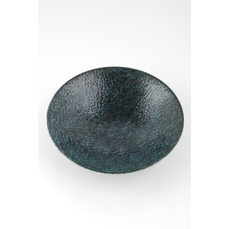 Porland | Ethos Black Moss Deep Bord 19cm