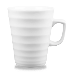 Churchill Servies Horeca Kwaliteit White Ripple Latte Mug 45.5cl