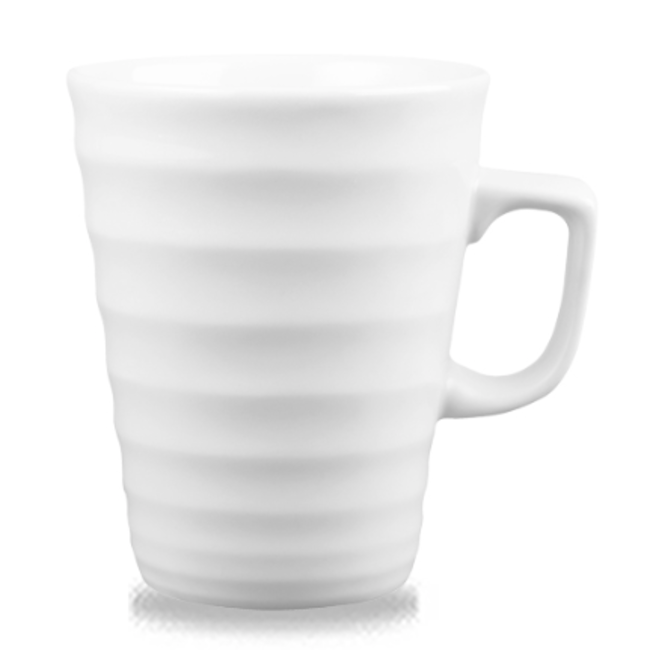 Churchill Servies Horeca Kwaliteit White Ripple Latte Mug 45.5cl