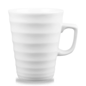 Churchill Churchill | White Ripple Latte Mug 34cl