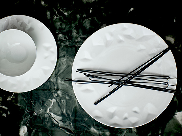 Chic Facet Hoog waardig horeca servies Ultra dun Porselijn