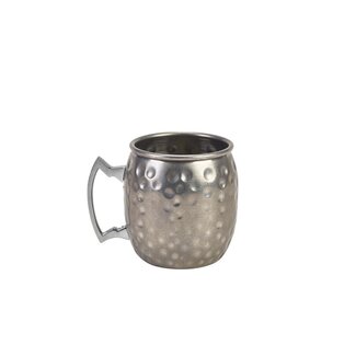 Vintage beker gehamerd 400 ml