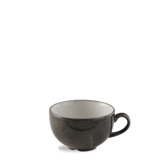 Churchill Servies Horeca Kwaliteit Stonecast Patina Iron Black Cappuccino Cup  34c