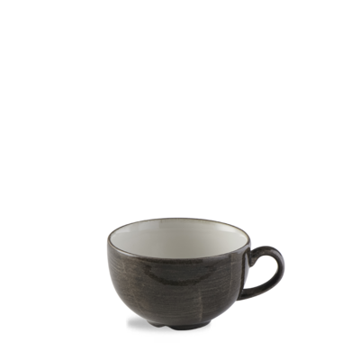 Churchill Servies Horeca Kwaliteit Stonecast Patina Iron Black Cappuccino Cup 34c