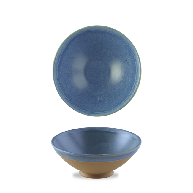 Churchill Servies Horeca Kwaliteit Emerge Oslo Blue Footed Bowl 1000ml 6/box
