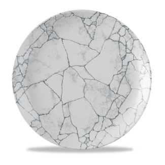 Churchill Servies Horeca Kwaliteit Studio Prints Kintsugi Pearl Grey Evolve Coupe Bord 28.8cm