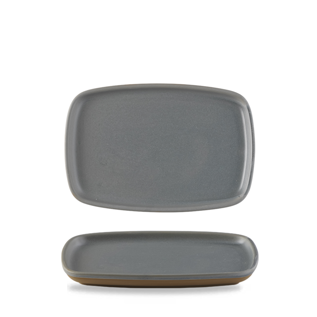 Churchill Servies Horeca Kwaliteit Emerge Seattle Grey Oblong Plate 22x15cm 6/box