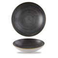 Churchill Stonecast Raw Black Coupe Bowl  18.2cm/42.6cl