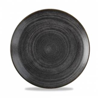 Churchill Servies Horeca Kwaliteit Stonecast Raw Black Evolve Coupe Bord  26cm Churchill Servies Horeca Kwaliteit Stonecast Raw Black Evolve Coupe Bord  26cm