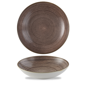 Churchill Stonecast Raw Brown Evolve Coupe Bowl  24.8cm/113.6cl