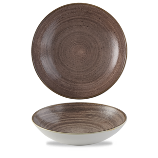 Churchill Servies Horeca Kwaliteit Stonecast Raw Brown Evolve Coupe Bowl  24.8cm/113.6cl