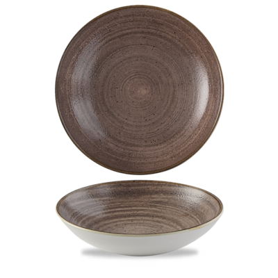 Churchill Stonecast Raw Brown Evolve Coupe Bowl  24.8cm/113.6cl