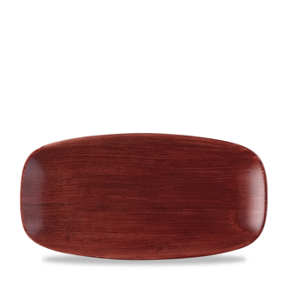 Churchill Servies Horeca Kwaliteit Patina Red Rust Chefs Oblong Bord  29.8x15.3cm
