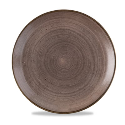 Churchill Stonecast Raw Brown Evolve Coupe Plate  28.8cm