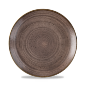 Churchill Stonecast Raw Brown Evolve Coupe Plate  21.7cm